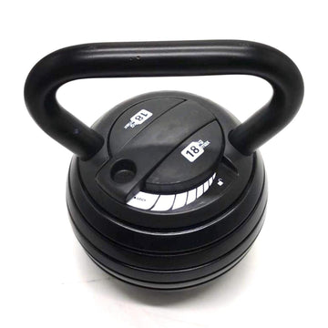 18kg Adjustable Kettlebell Weight Set - Heavy-Duty Kettle Bell with Quick Lock for Full-Body Strength & Endurance Training