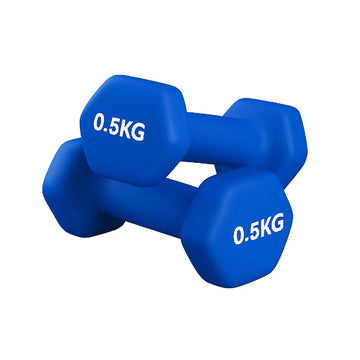 Anti-Roll Non-Slip Neoprene Dumbbell Weights - Hex Dumbbells