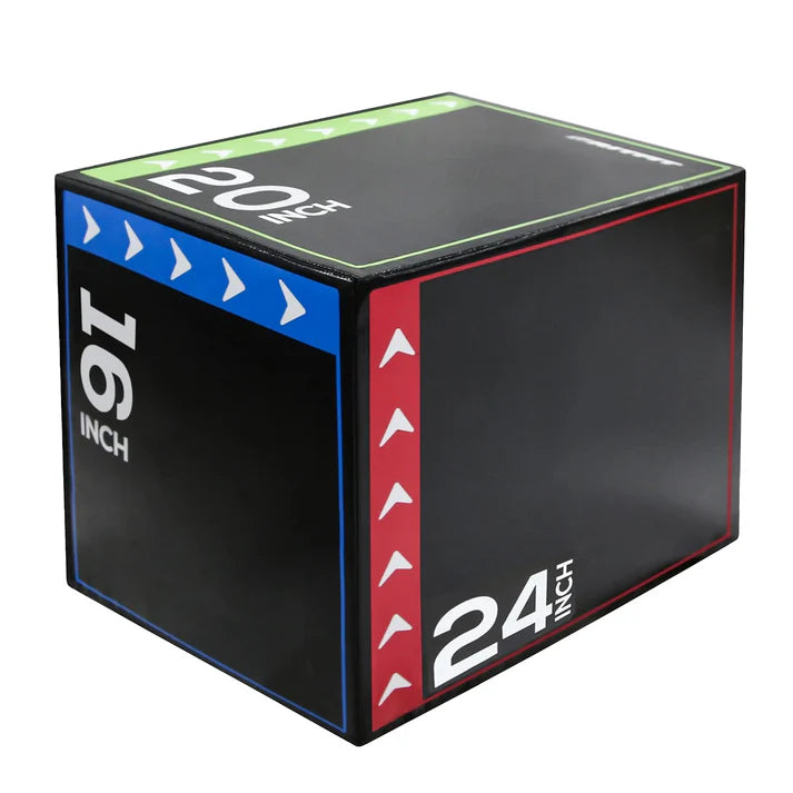 Black exercise box with 16