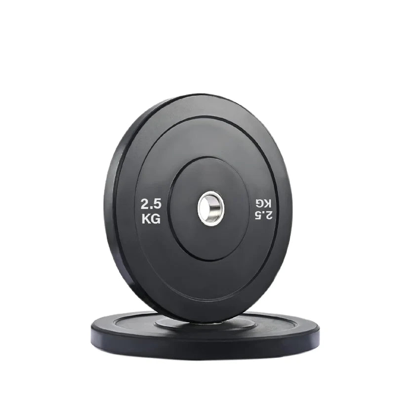 Black weight plate with '1.25 KG' marking on a white background