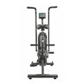 Exercise bike with handlebars on a white background