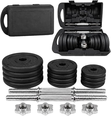20kg Adjustable Dumbbell Set - Cast Iron